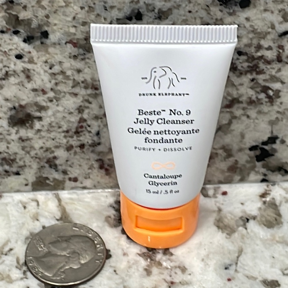 🍄6/$26 Drunk Elephant beste no. 9 jelly cleanser cantaloupe purse size NWT